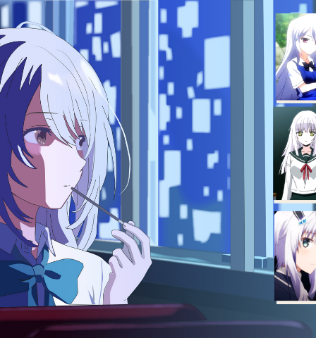 Highlights from 50 best anime girls with white hair