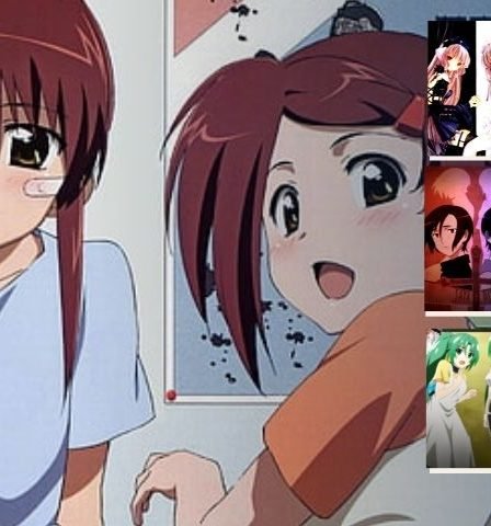 Highlights from famous anime twin girls