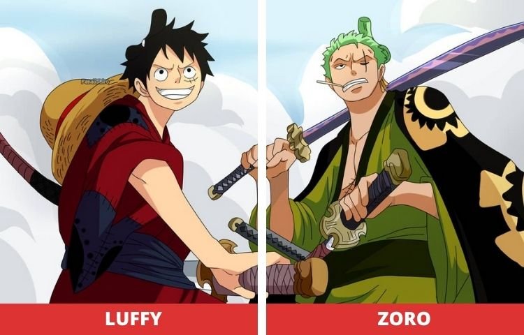 Luffy and zoro