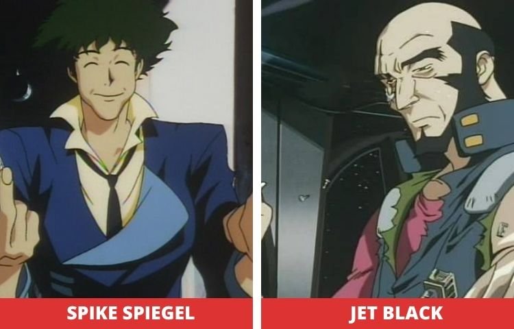 Spike Spiegel and jet Black