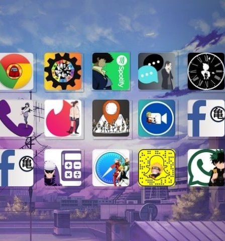 50 Free Anime App Icons 1