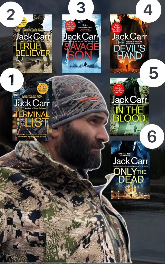 Jack Carr Books in Order infographic